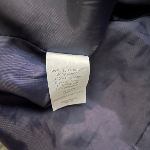 J.CREW CLASSIC SCHOOLBOY BLAZER NAVY POLKA DOT SZ 10 - Picture 6 of 7